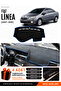 Fiat Linea (2007-2015) Compatible Glove Box Protection, Glove Box Cover, Glove Box Case - Black-Blue - Fi015