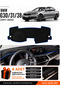 Bmw G30 G31 G38 (2017-2023) Compatible Glove Box Cover, Glove Box Case - Black-Blue - Bm008