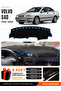 Volvo S40 (1996-2002) Compatible Glove Box Protection, Glove Box Cover, Glove Box Case - Black-Blue - Vo001