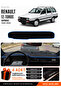 Renault 12 Toros Without Cover (1969-2000) Compatible Glove Box Cover, Glove Box Case - Black-Blue - Re002