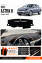 Opel Astra H (2003-2014) Compatible Dashboard Cover, Dashboard Case - Black-Brown - Op003