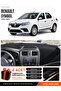 Renault Symbol Long Type.2 (2013-2021) Compatible Glove Box Cover, Glove Box Case - Black-Grey - Re016