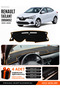 Renault Taliant Screenless (2021-2026) Compatible Dashboard Cover - Black-Brown - Da002