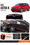 Opel Astra K (2015-2021) Compatible Dashboard Cover, Dashboard Case - Black-Red - Op005
