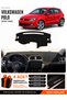 Volkswagen Polo (2009-2019) Compatible Dashboard Cover, Dashboard Case - Black-Brown - Vw021