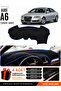 Audi A6 (2005-2011) Compatible Glove Box Protection, Glove Box Cover, Glove Box Case - Black-Blue - Au004