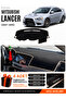 Mitsubishi Lancer (2007-2015) Compatible Glove Box Cover, Glove Box Case - Black-Beige - Mi014