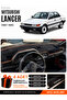 Mitsubishi Lancer (1987-1991) Compatible Torpedo Cover, Torpedo Case - Black-Brown - Mi012