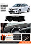 Renault Taliant Screenless (2021-2026) Compatible Glove Box Cover, Glove Box Case - Black - Da002