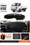 Hyundai H100 (2020-2024) Compatible Glove Box Cover, Glove Box Case - Black-Brown - Hu023