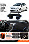 Toyota Auris E150 (2006-2012) Compatible Dashboard Cover, Dashboard Case - Black-Blue - To005