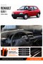 Renault Clio 1 (1990-1998) Compatible Glove Box Protection, Glove Box Cover, Glove Box Case - Black-Beige - Re006