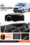 Ford Transit Custom (2012-2020) Compatible Glove Box Cover, Glove Box Case - Black-Beige - Fo033