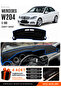 Mercedes W204 C180 (2007-2014) Compatible Glove Box Cover, Glove Box Case - Black-Blue - Mb006