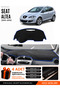 Seat Altea (2010-2015) Compatible Glove Box Protection, Glove Box Cover, Glove Box Case - Black-Blue - Se001