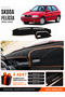 Skoda Felicia (1994-2001) Compatible Dashboard Cover, Dashboard Case - Black-Brown - Sk006