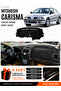 Mitsubishi Carisma Small Screen (1997-2003) Compatible Dashboard Cover, Dashboard Case - Black-Grey - Mi003