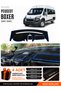 Peugeot Boxer (2017-2021) Compatible Glove Box Protection, Glove Box Cover, Glove Box Case - Black-Blue - Pe026