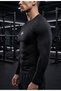 Men's Premium Long Sleeve Compression Sports T-Shirt - Quick Dry Gym & Fitness Body T-Shirt (Raglan Stitched) - 2