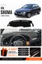 Kia Shuma (1995-2003) Compatible Glove Box Protection, Glove Box Cover, Glove Box Case - Black-Grey - Ki017