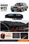 Mercedes W123 (1976-1985) Compatible Glove Box Protection, Glove Box Cover, Glove Box Case - Black-Blue - Mb010