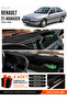 Renault 21 Manager (1990-1996) Compatible Glove Box Cover, Glove Box Case - Black-Grey - Re005