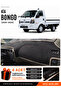 Kia Bongo (2020-2024) Compatible Glove Box Protection, Glove Box Cover, Glove Box Case - Black-Beige - Ki002