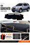 Kia Sorento (2006-2009) Compatible Glove Box Protection, Glove Box Cover, Glove Box Case - Black-Beige - Ki018