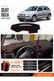 Seat Ibiza (1998-2001) Compatible Glove Box Protection, Glove Box Cover, Glove Box Case - Black-Red - Se002