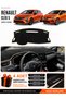 Renault Clio 5 (2019-2026) Compatible Glove Box Protection, Glove Box Cover, Glove Box Case - Black-Beige - Re019