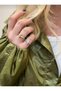 Zircon Stone Adjustable Numberless Steel Ring