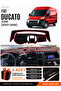 Fiat Ducato (2006-2014) X250 Compatible Glove Box Cover, Glove Box Case - Black-Red - Fi010