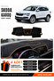 Skoda Karoq (2017-2024) Compatible Dashboard Cover, Dashboard Case - Black-Brown - Sk004