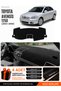 Toyota Avensis Screenless T250 (2003-2008) Compatible Glove Box Cover, Glove Box Case - Black-Grey - To002