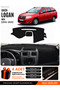Daci̇a Logan Mcv (2012-2021) Compatible Glove Box Protection, Glove Box Cover, Glove Box Case - Black - Re015