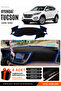 Hyundai Tucson (2016-2018) Compatible Glove Box Cover, Glove Box Case - Black-Blue - Hu035