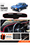 Ford Taunus (1985-1994) Compatible Glove Box Cover, Glove Box Case - Black-Red - Fo035