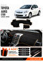 Toyota Auris E150 (2006-2012) Compatible Dashboard Cover, Dashboard Case - Black-Brown - To005
