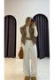 Oversize Padded Brown Vest - 2