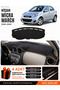 Nissan Micra March (2010-2016) Compatible Glove Box Cover, Glove Box Case - Black-Brown - Ni008
