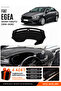 Fi̇at Egea Sedan (2019-2026) Compatible Glove Box Cover with Tablet Holder, Glove Box Case - Black-Grey - Fi012