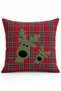 New Year's Collection Premium Fabric Appliqué Detailed Decorative Throw Pillow Cover 1 Piece 43×43