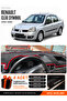Renault Clio Symbol Without Airbags (2002-2008) Compatible Dashboard Cover - Black-Red - Re011