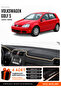 Volkswagen Golf 5 (2003-2009) Compatible Glove Box Cover, Glove Box Case - Black-Beige - Vw010