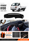 Hyundai H100 (2004-2019) Compatible Glove Box Protection, Glove Box Cover, Glove Box Case - Black - Hu022