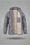 Water and Windproof Men's Coat with Removable Hood and Fur Inside - 2