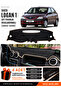 Daci̇a Logan 1 (2004-2008) Compatible Glove Box Protection, Glove Box Cover, Glove Box Case - Black-Beige - Da006