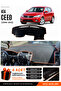 Kia Ceed (2006-2012) Compatible Dashboard Cover, Dashboard Case - Black-Brown - Ki003