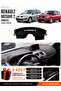 Renault Megane 2 with Large Screen (2002-2009) Compatible Dashboard Cover - Black-Brown - Re040