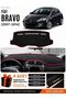 Fiat Bravo (2007-2014) Compatible Glove Box Protection, Glove Box Cover, Glove Box Case - Black-Red - Fi004